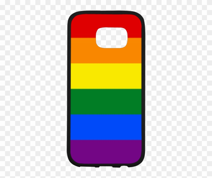 Gay Pride Rainbow Flag Stripes Rubber Case For Samsung Mobile Phone