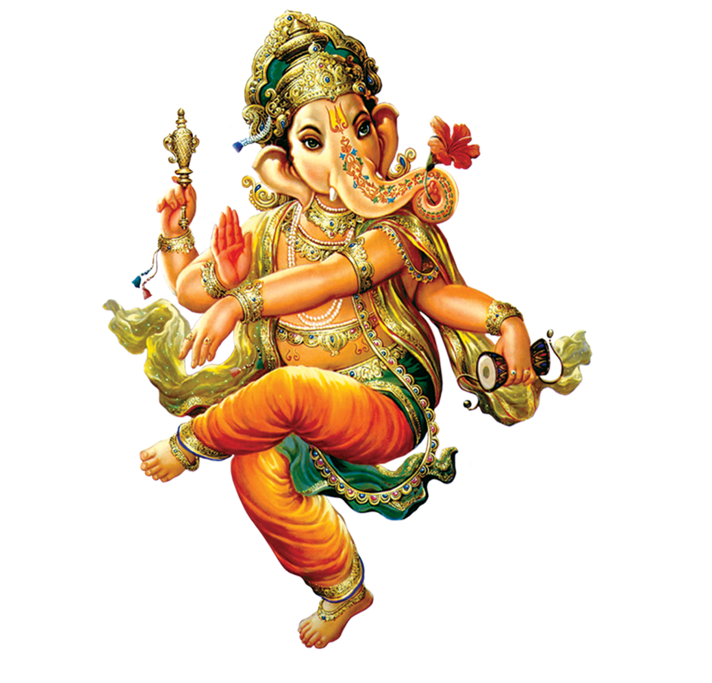 Watercolor and painting cute Ganesh the lord of Hindu. Png file 27188551 PNG