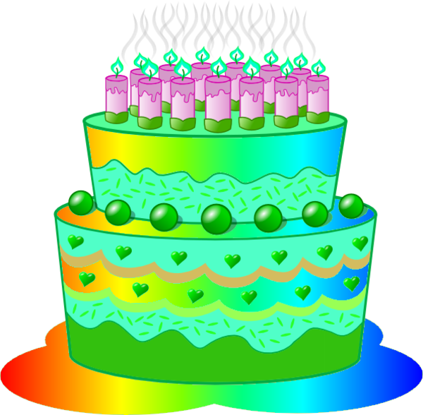 HD Piece Of Cartoon Illustration Birthday Cake PNG | Citypng