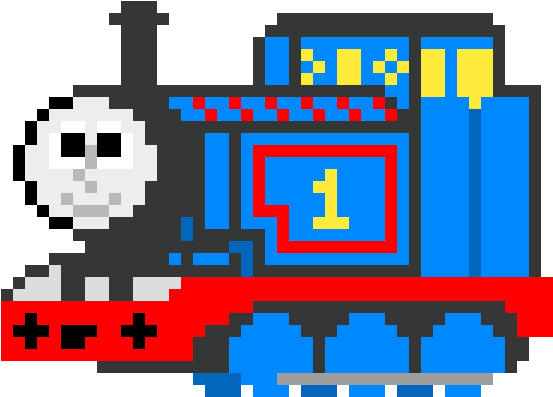 Thomas The Tank Engine - Thomas The Dank Engine Pixel Art, HD Png ...