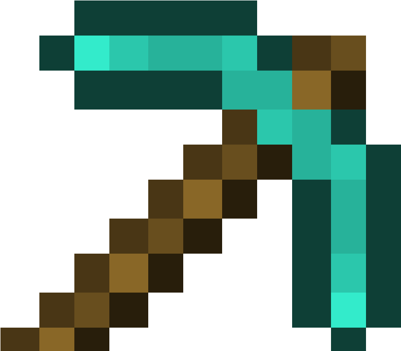 Minecraft Pickaxe, HD Png Download - diamond pickaxe png - Transparent ...