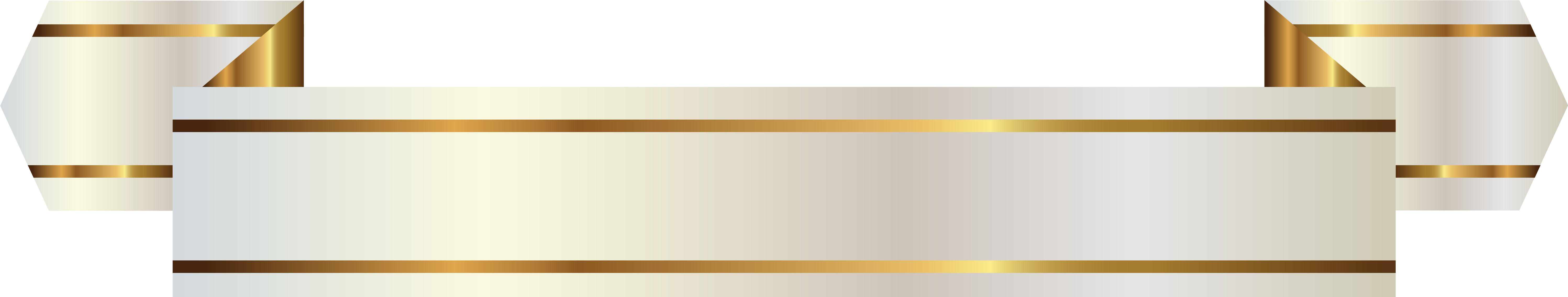 White And Gold Banner Png Picture White Gold Ribbon Png Transparent Png Banner Ribbon Png