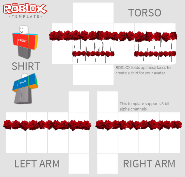 Download Roblox Template Png - Roblox Shirt Template 2018 PNG Image with No  Background 