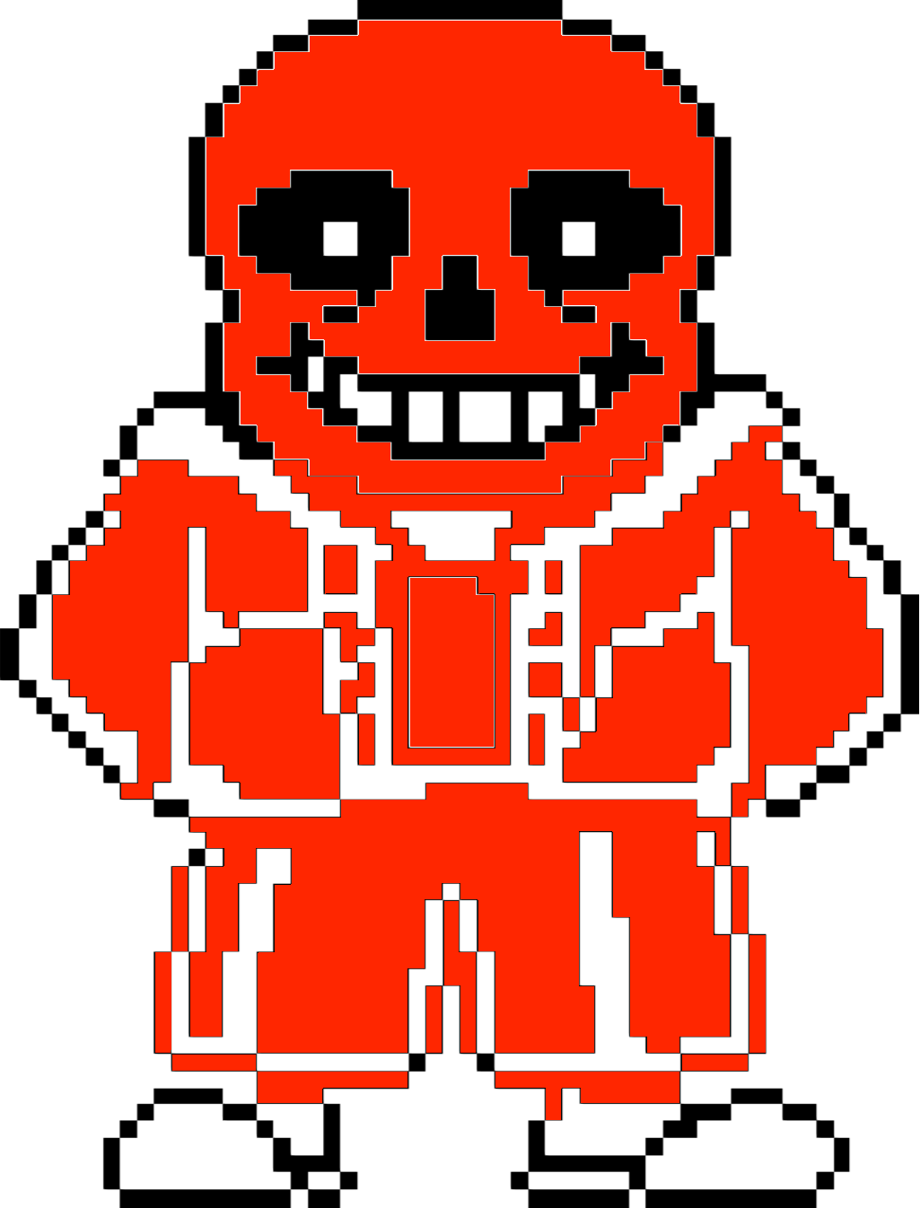 Sans The Skeleton - Sprite Sans Undertale, HD Png Download - 1025x1346 ...