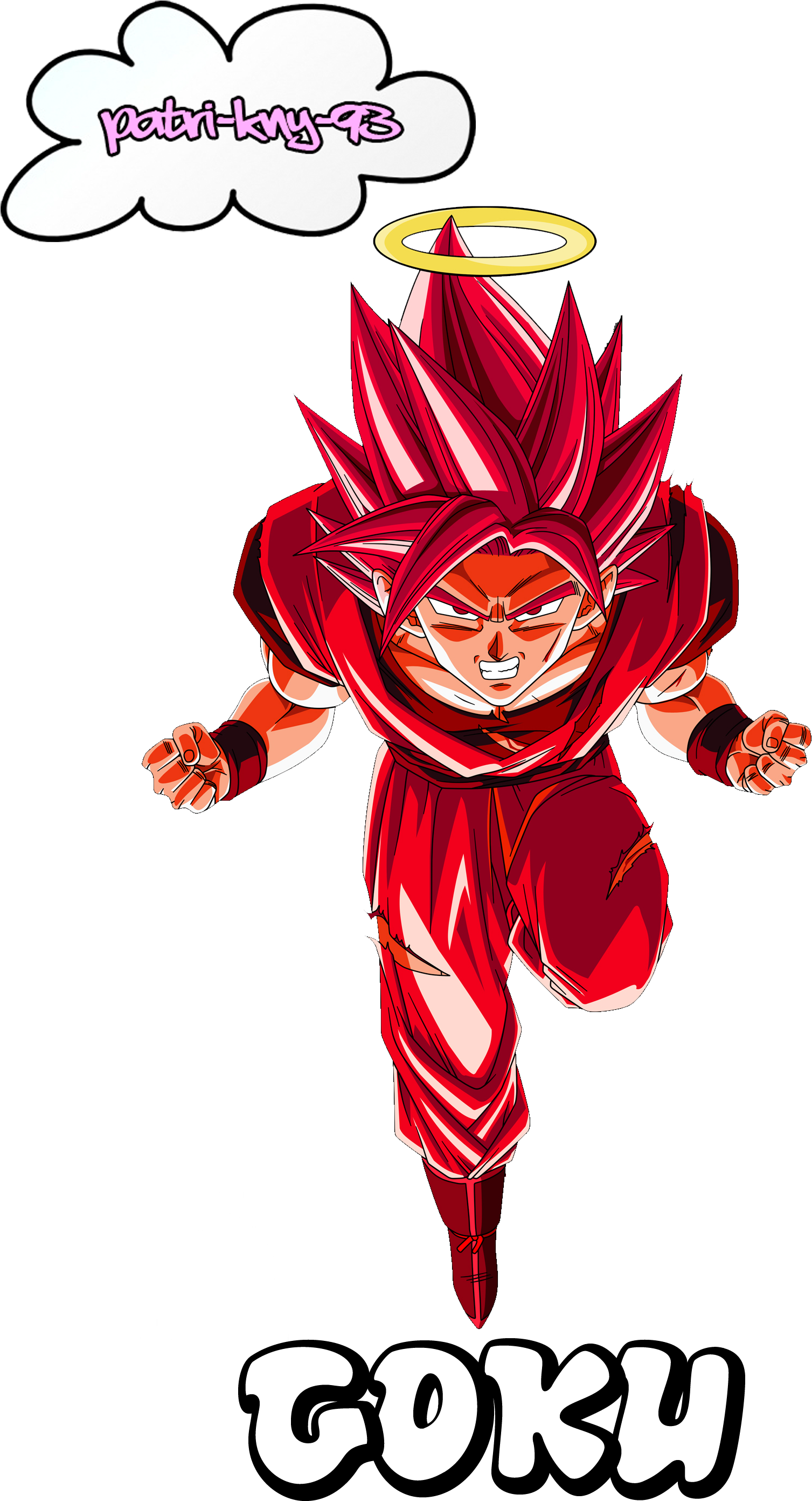 Goku Kaioken2 - Son Goku Super Kaioken, HD Png Download -  1942x2912(#3930501)