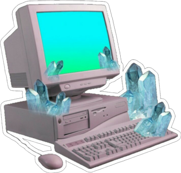 #computer #aesthetic #vaporwave #tumblr - Vaporwave Computer Png ...