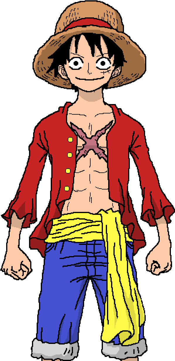 Monkey D - Luffy - One Piece Anime Png, Transparent Png - 622x1282 ...