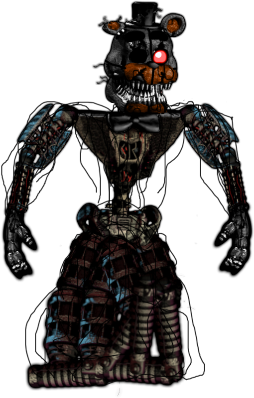 Nightmare Molten Freddy Salvage - Nightmare Molten Freddy, HD Png Download  - vhv