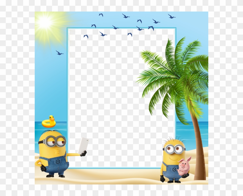 Minions Summer Kids Transparent Frame - Transparent Minions Frame Png ...