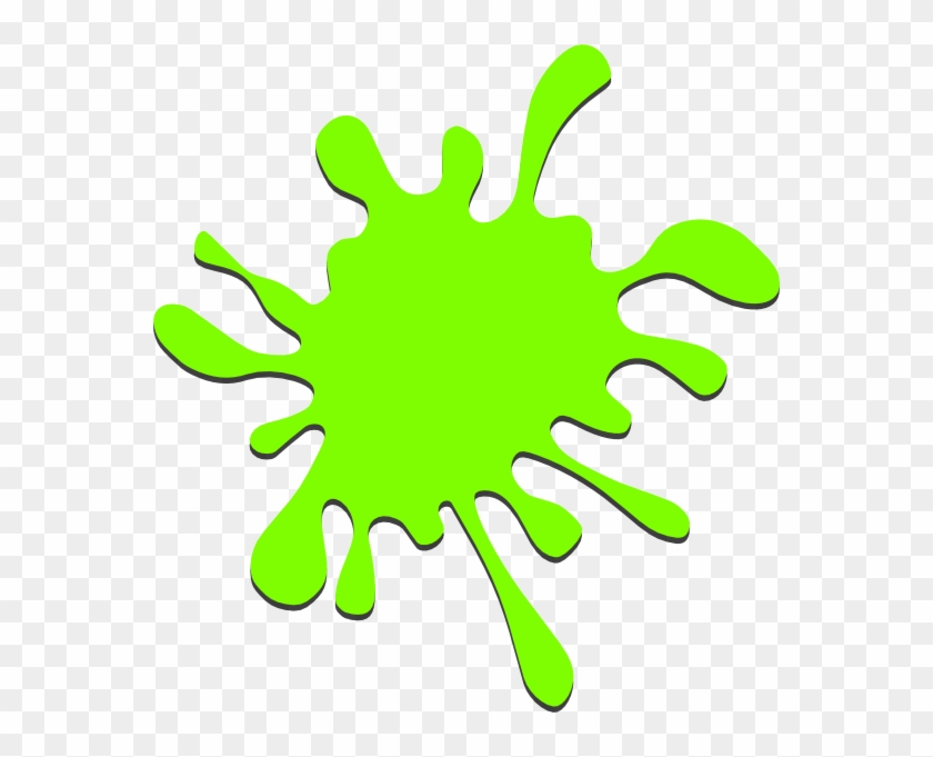Green Paint Splatter Clip Art, HD Png Download - 564x601(#5338) - PngFind