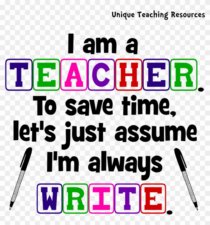 Png I Am Teacher Im Always Write Quote - Calligraphy, Transparent Png ...