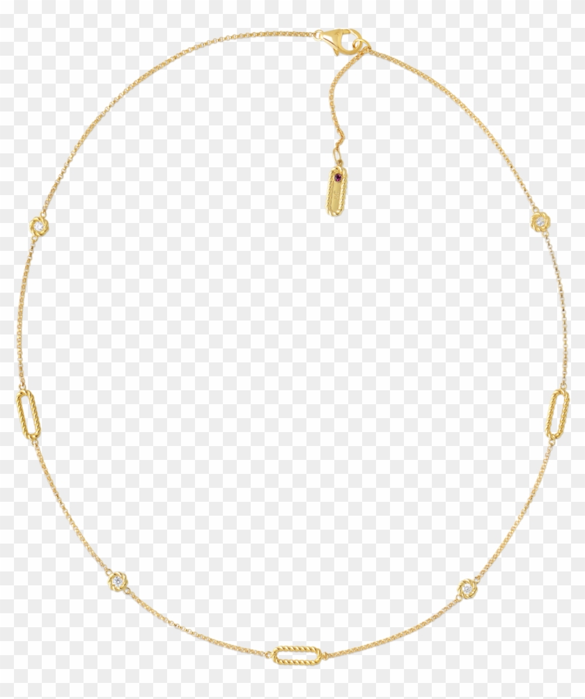 Roberto Coin Barocco 18k Yellow Gold Necklace With - Body Jewelry, HD ...