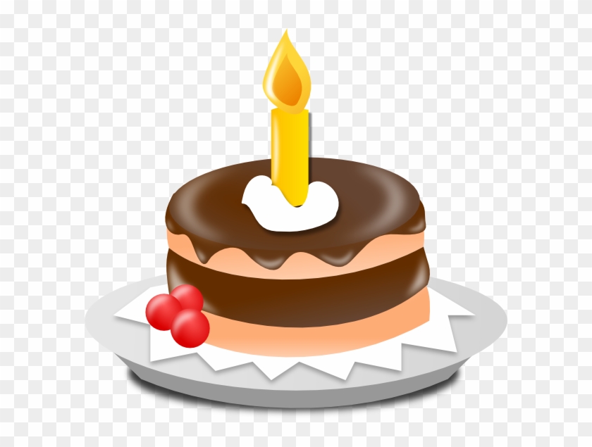 Birthday Cake And Candle Svg Clip Arts 600 X 555 Px, HD Png Download ...
