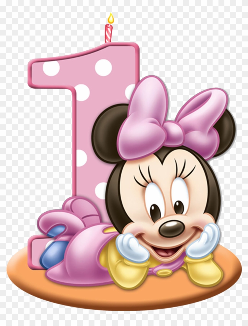 1st Birthday Candle Png - Baby Minnie Mouse 1st Birthday ...
