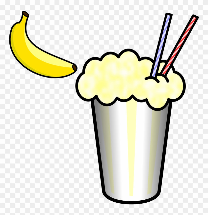 Smoothie Clipart Yellow - Banana Milkshake Clipart, HD Png Download -  800x800(#12823) - PngFind