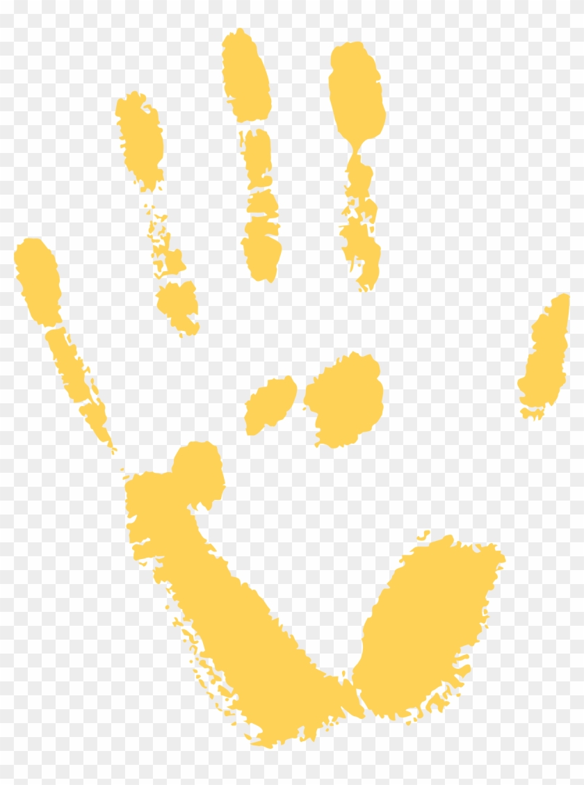 Yellow Handprint Free Png Clip Art Image Transparent Png 6170x8000 Pngfind