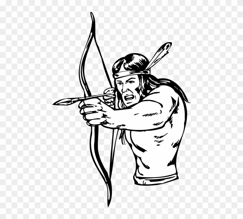 indian bow and arrow clip art