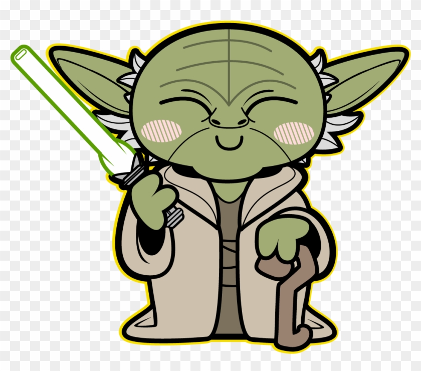 Download Star Wars Yoda Library Stock - Caricatura Star Wars Personajes, HD Png Download - 1200x1206 ...