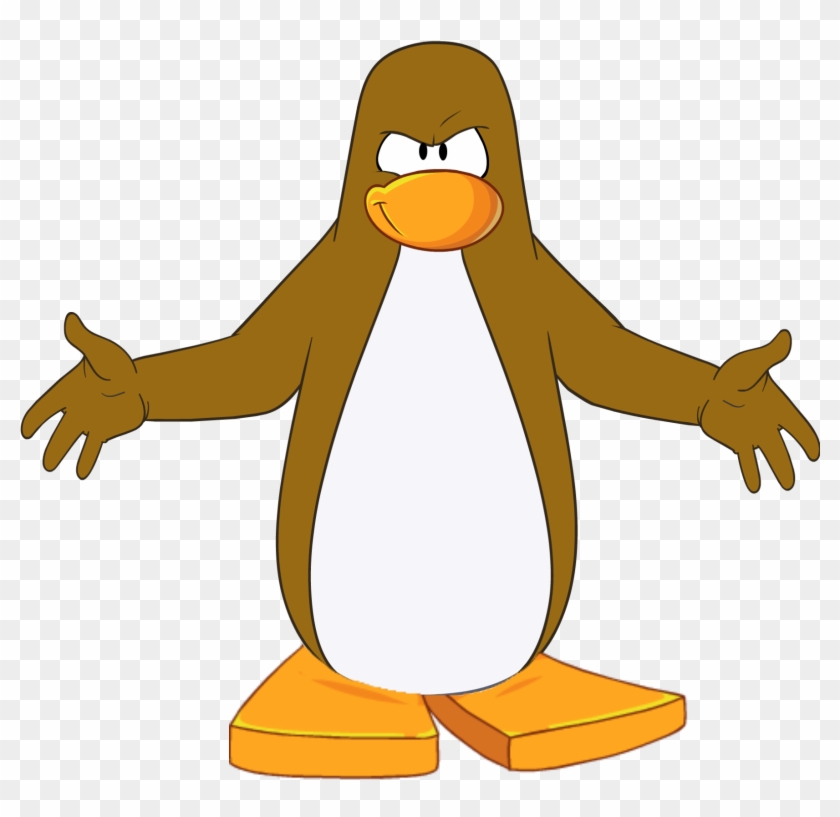 First Was Kirby With Human Feet, Now This - Brown Penguin Club Penguin, HD  Png Download - 1816x1653(#1010407) - PngFind