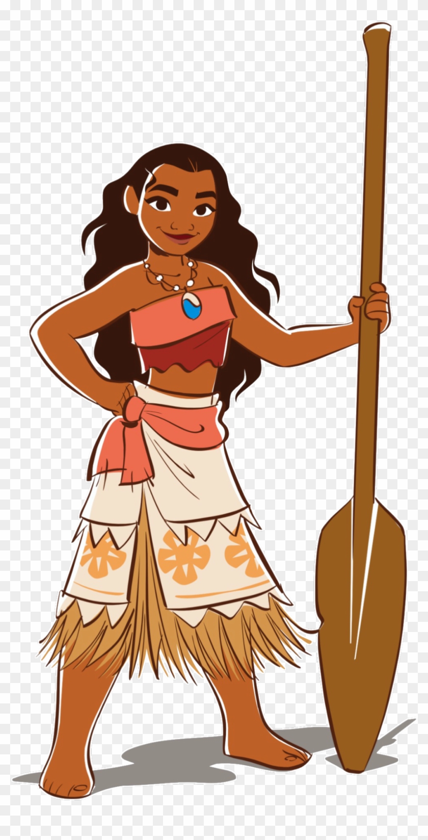 Moana 2d Artwork, HD Png Download - 972x1861(#1034400) - PngFind