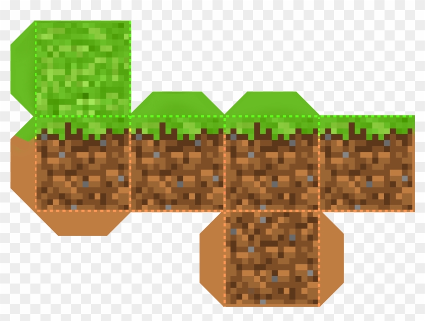 Block Of Grass From The Game Minecraft - Minecraft Grass Block Vector -  Free PNG Download - PngKit