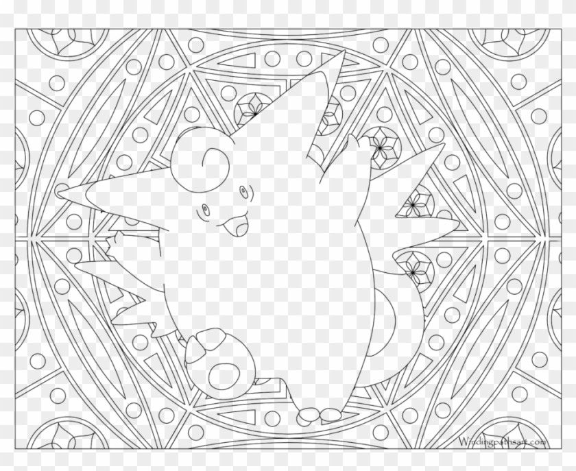 clefable coloring pages for kids pokemon