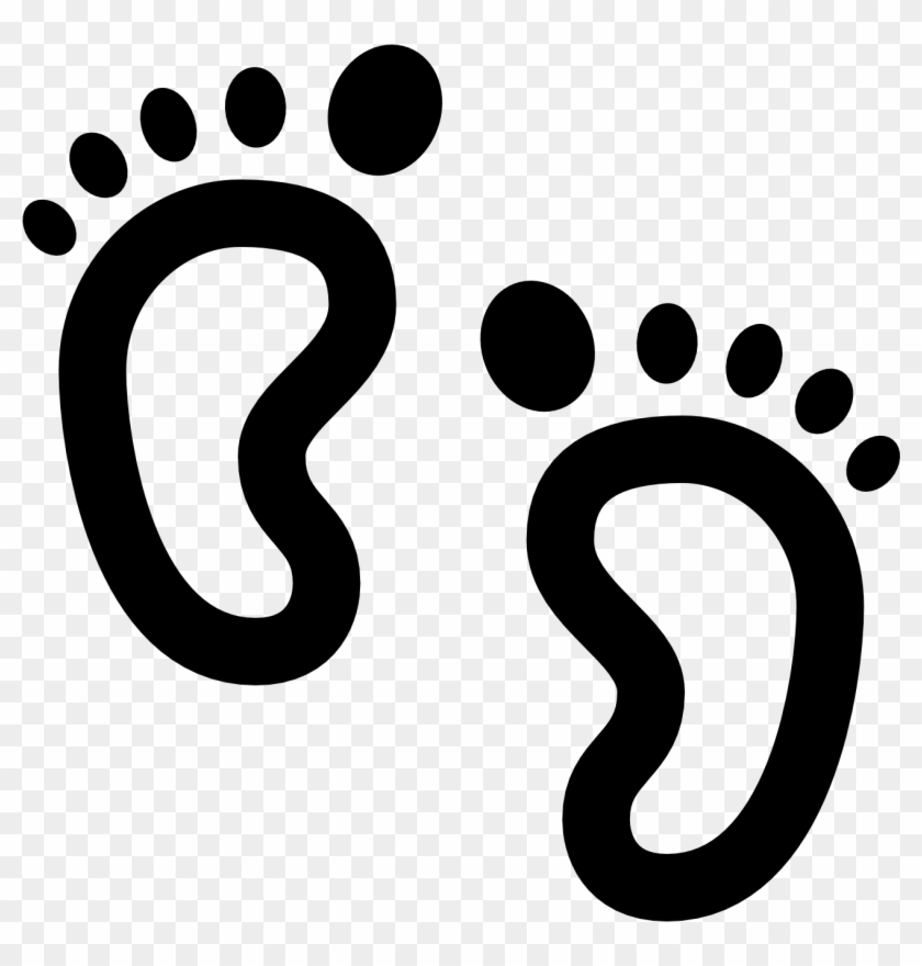 Happy Feet Clipart Pretty Foot - Baby Feet Icon Png, Transparent Png ...