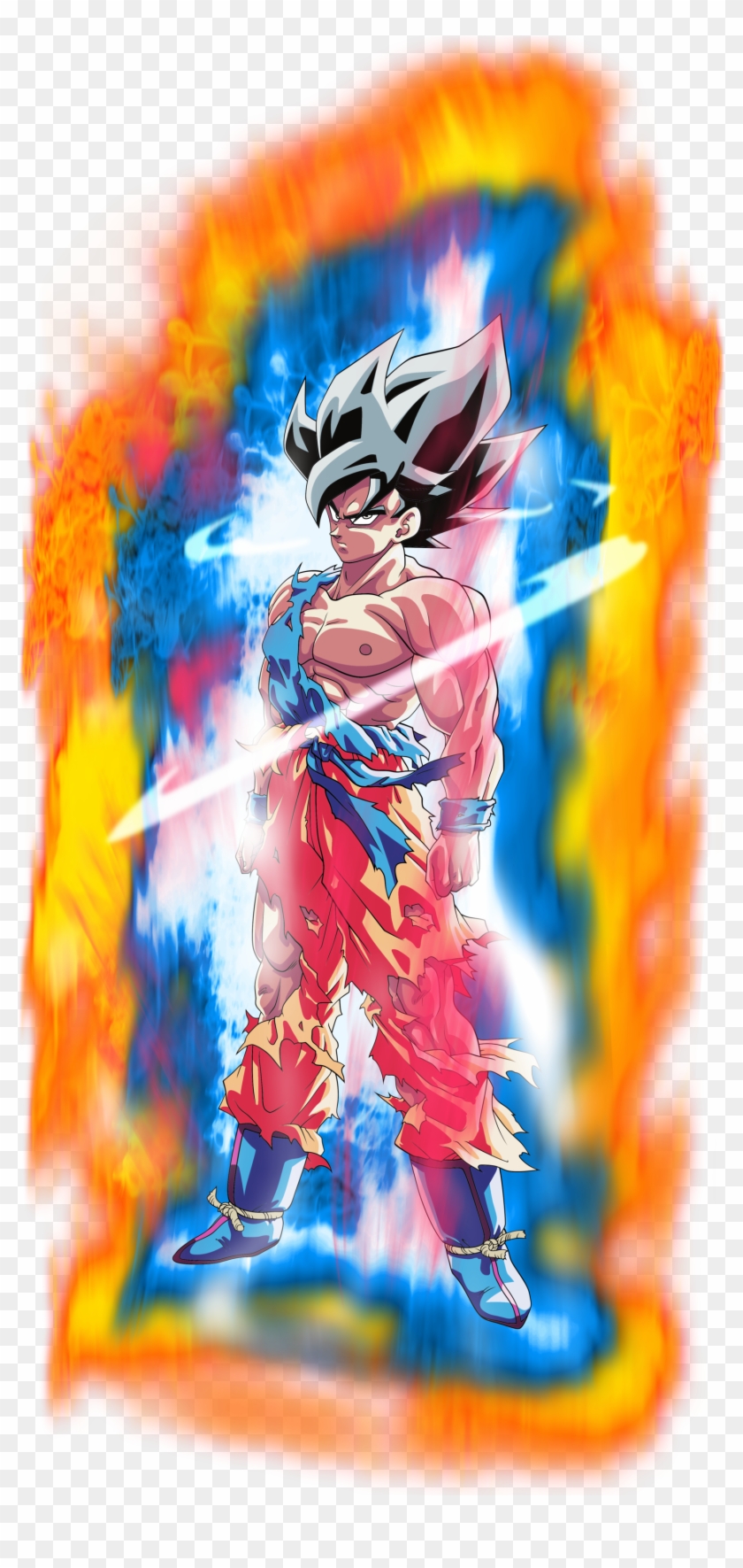 DBS - Goku SSJ Blue Kaio-Ken (no aura) by VictorMontecinos on