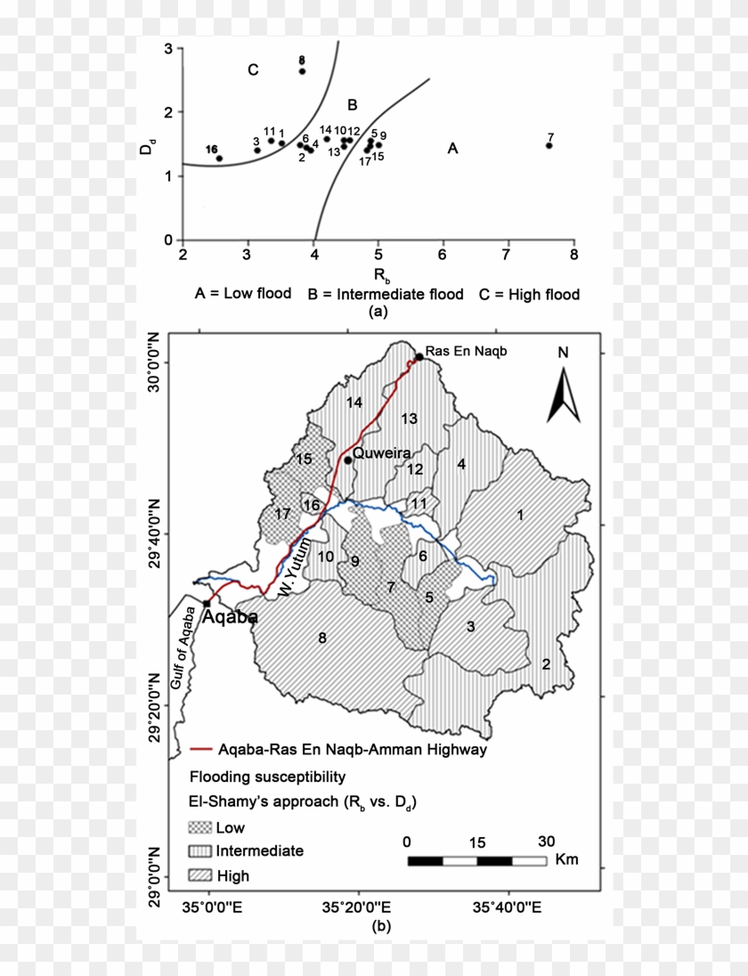 & (b) Flooding Susceptibility - Map, HD Png Download - 903x1015 ...