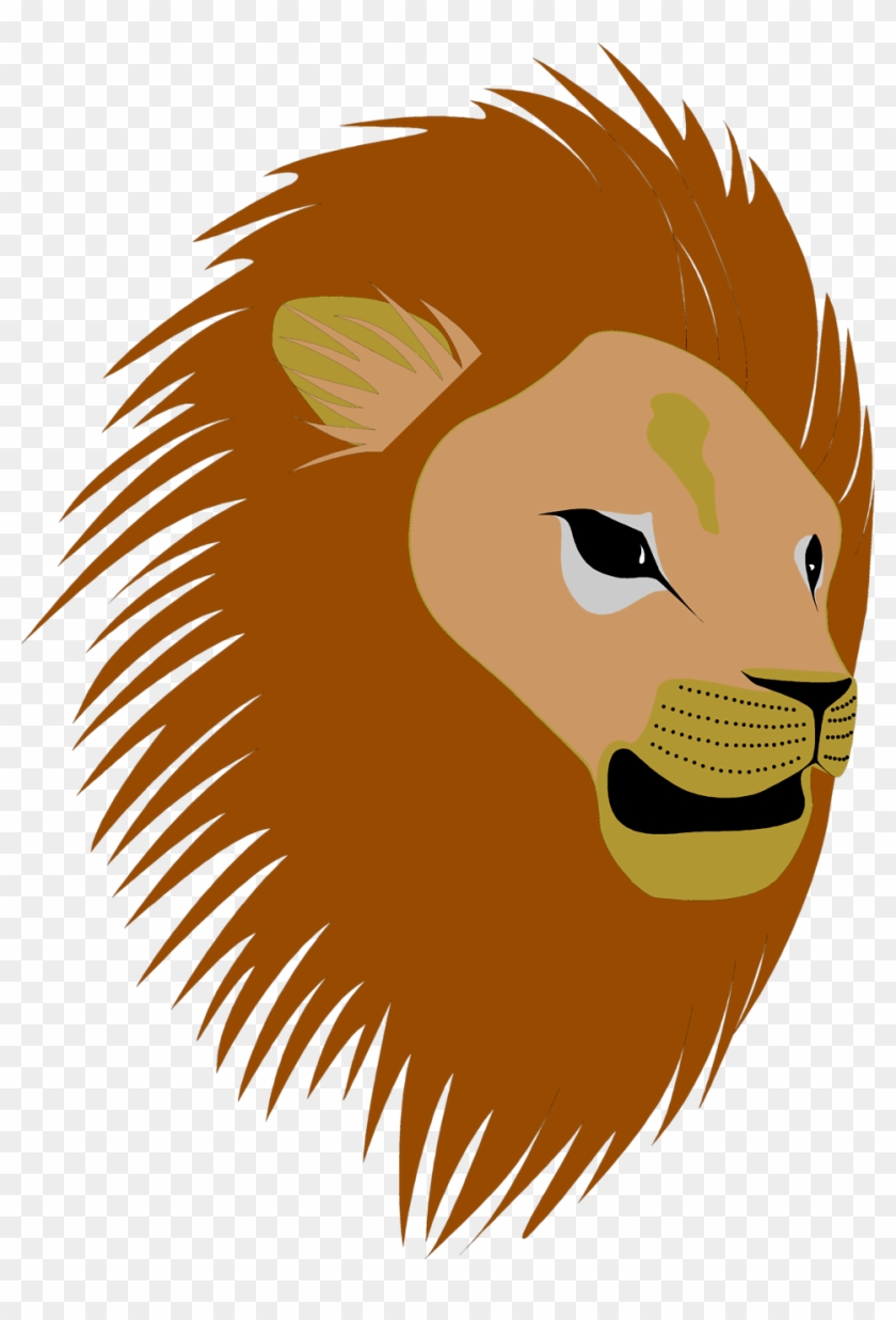 Lion Free Stock Photo Illustration Of A - Lion Head With No Background ...