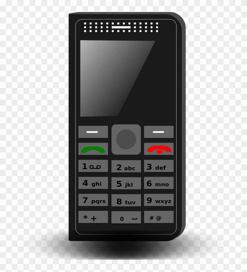 Cellphone Clip Art Keypad Phone Png Clipart Transparent Png 7x900 Pngfind
