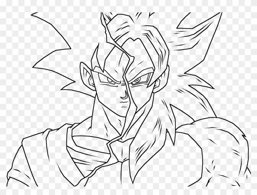 28 Collection Of Dbz Ssj4 Drawing Xeno Goku Coloring Pages Hd Png Download 1570x1121 1211870 Pngfind