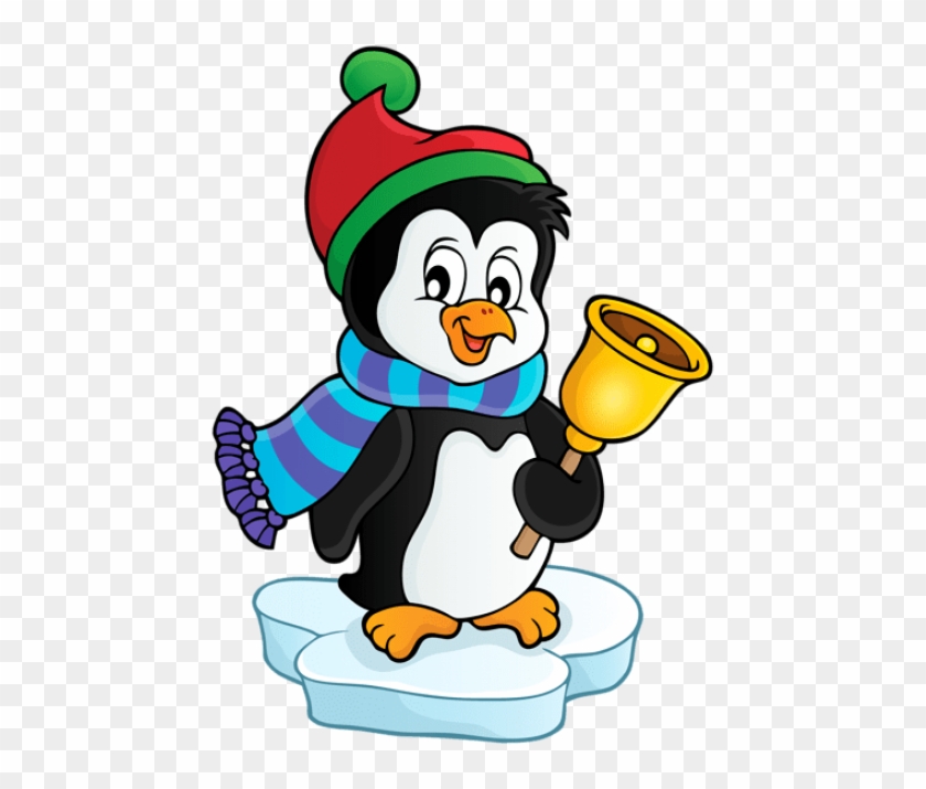 Free Png Penguin With Bell Transparent Png - Christmas Penguin Clipart ...