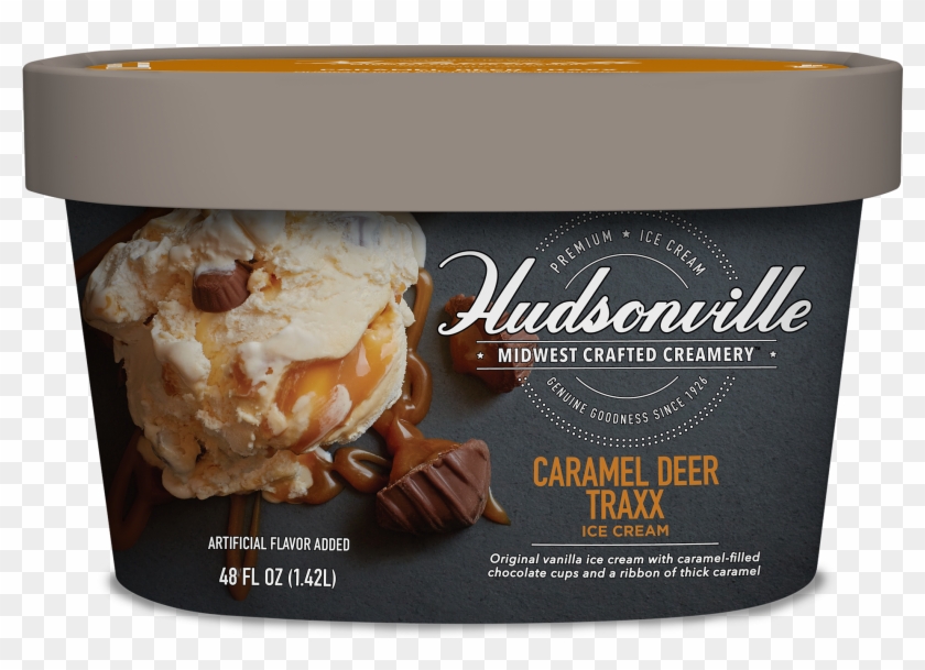 Caramel Deer Traxx Carton - Hudsonville Ice Cream 48 Oz, HD Png