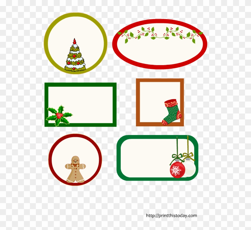 Christmas Tags Transparent, HD Png Download - 612x792(#1237032) - PngFind