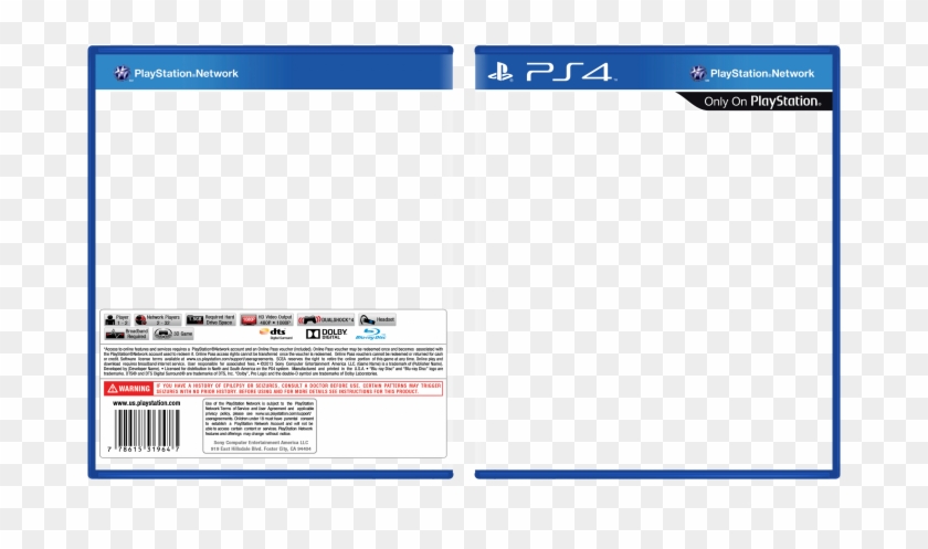 blank ps4 cover