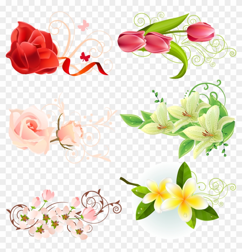 Download Flowers Vector - Flower Vines Vector Free Download, HD Png ...