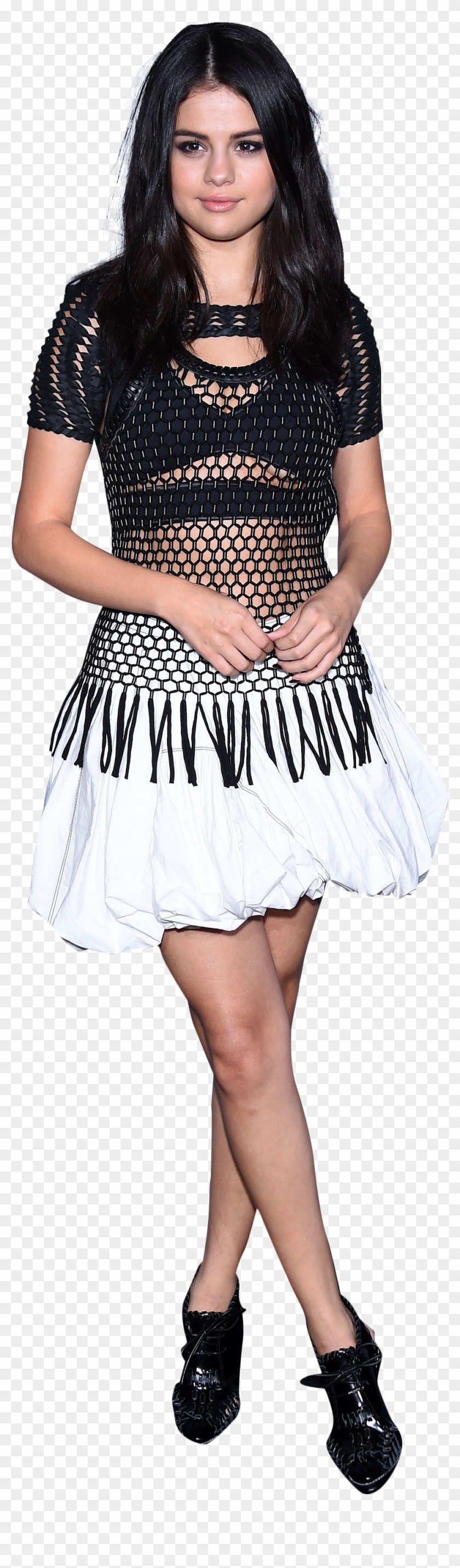 Selena Gomez White Dress - Celebrity Png, Transparent Png - 2460x3600 ...