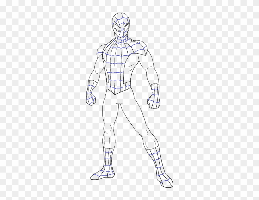 Arm Muscles Drawing Drawing Spiderman Full Body Hd Png Download 678x600 1292666 Pngfind