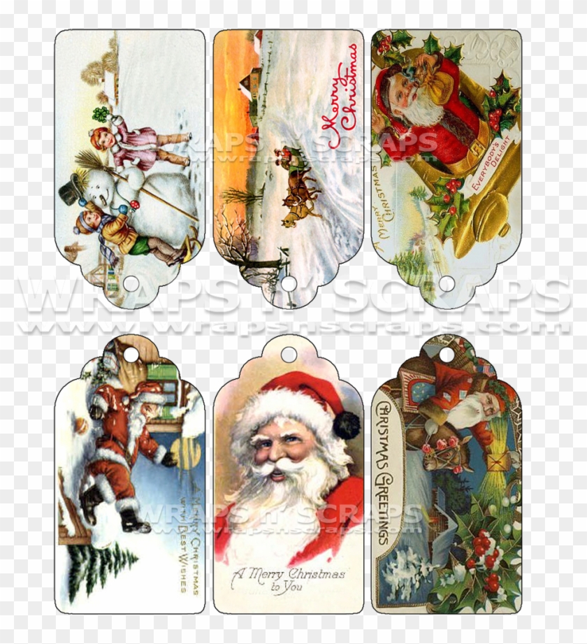 Victorian Christmas Gift Tags, HD Png Download - 1000x1000(#130681 ...