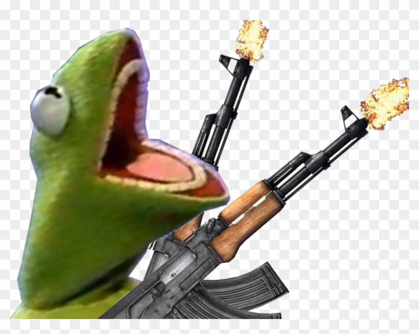 Firearm The Frog Weapon Ak Danse Transprent - Kermit The Frog Ak47, HD ...