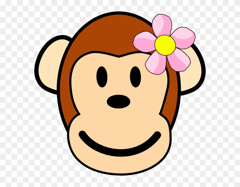 baby monkey face clipart