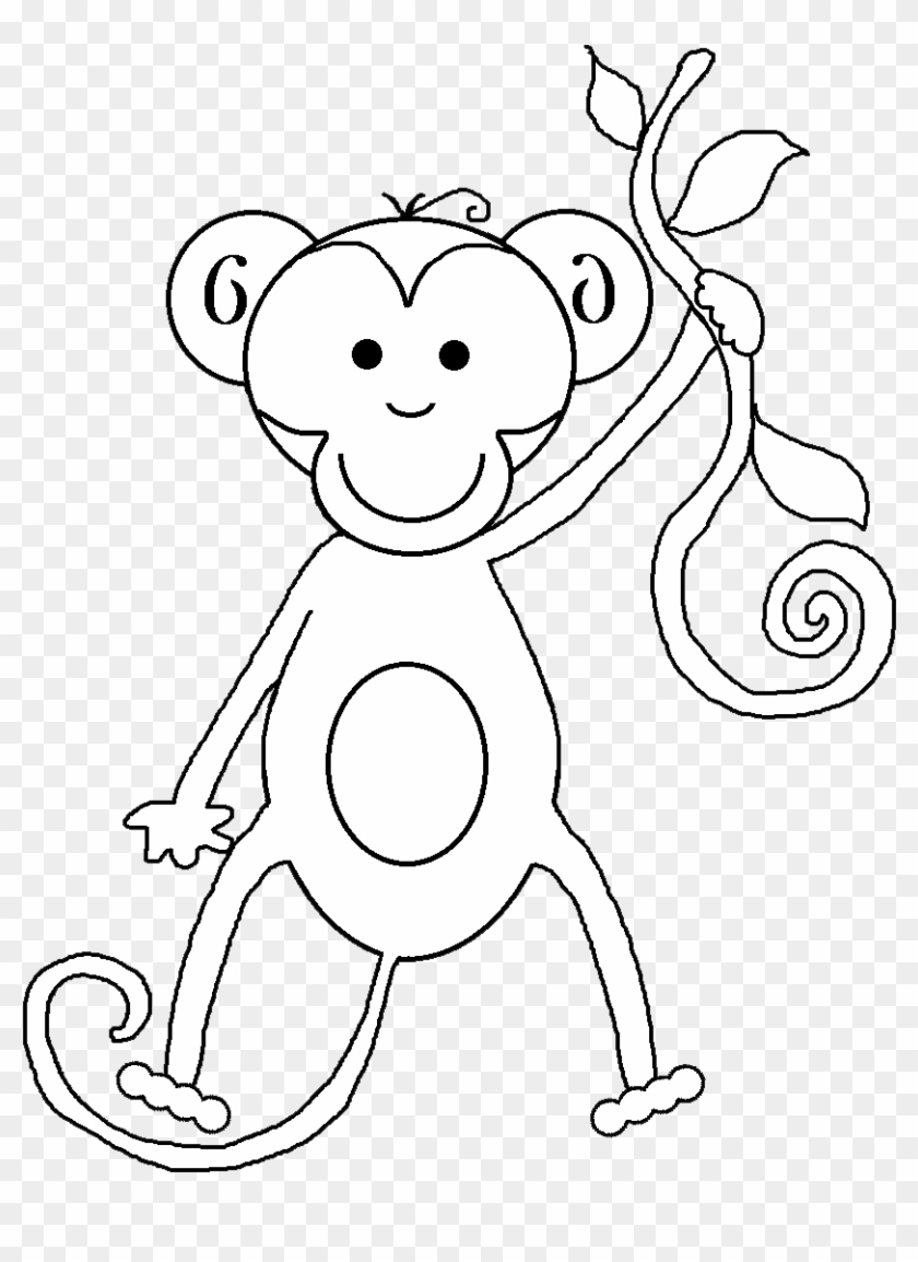 Download And White Baby Monkey Clip Art Black And White Tiger White Monkey Black Background Hd Png Download 865x1097 1321702 Pngfind