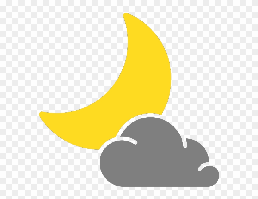 Simple Weather Icons Cloudy Night Night Weather Icon Png Transparent Png 600x600 Pngfind