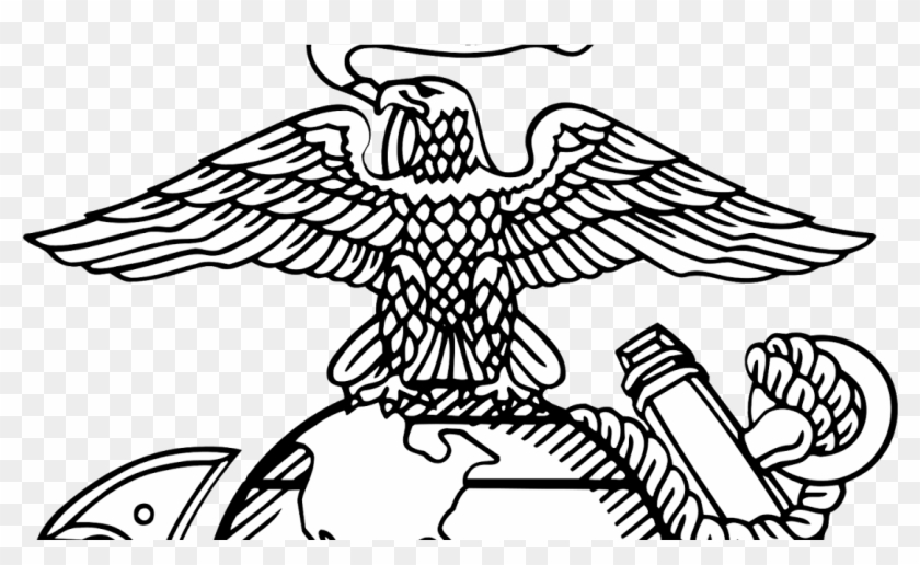 Anchor Globe Eagle Drawing Marine Corps Tattoo Ega Usmc Clipart Right ...