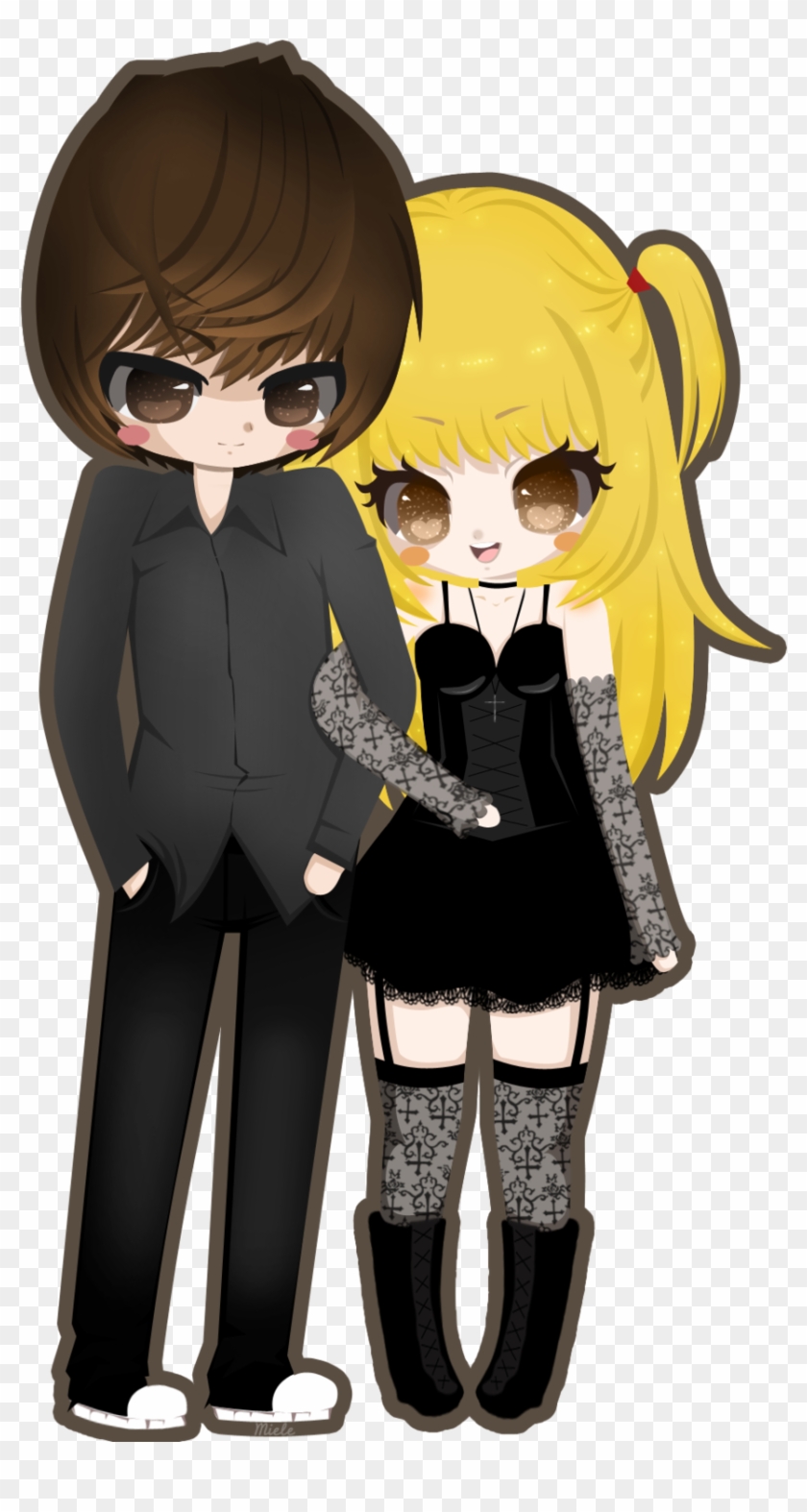 Misa And Light C By Gluhenhs-d4j5fq8, HD Png Download - 857x1566