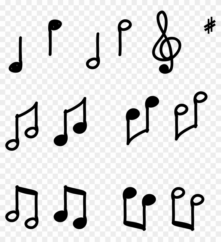 black music note icon