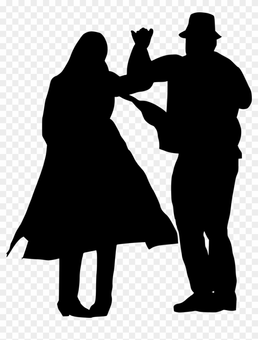 9 Couple Folk Dance Silhouette - Silhouette, HD Png Download - 825x1024 ...