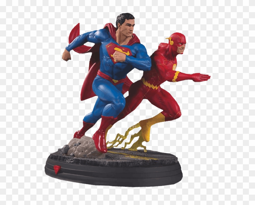 superman flash statue