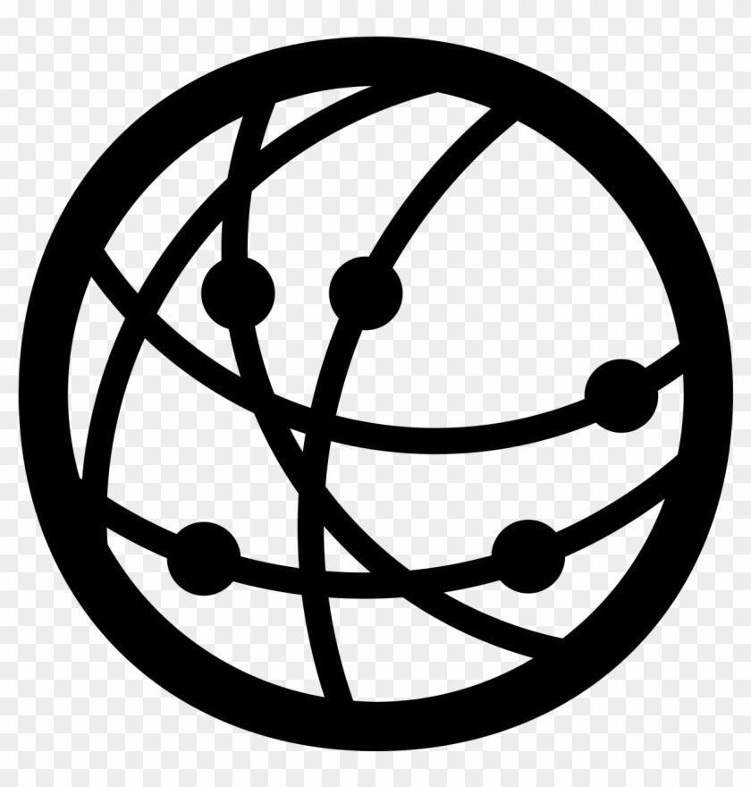 Clipart - Network Globe - Black Network Icon Png, Transparent Png